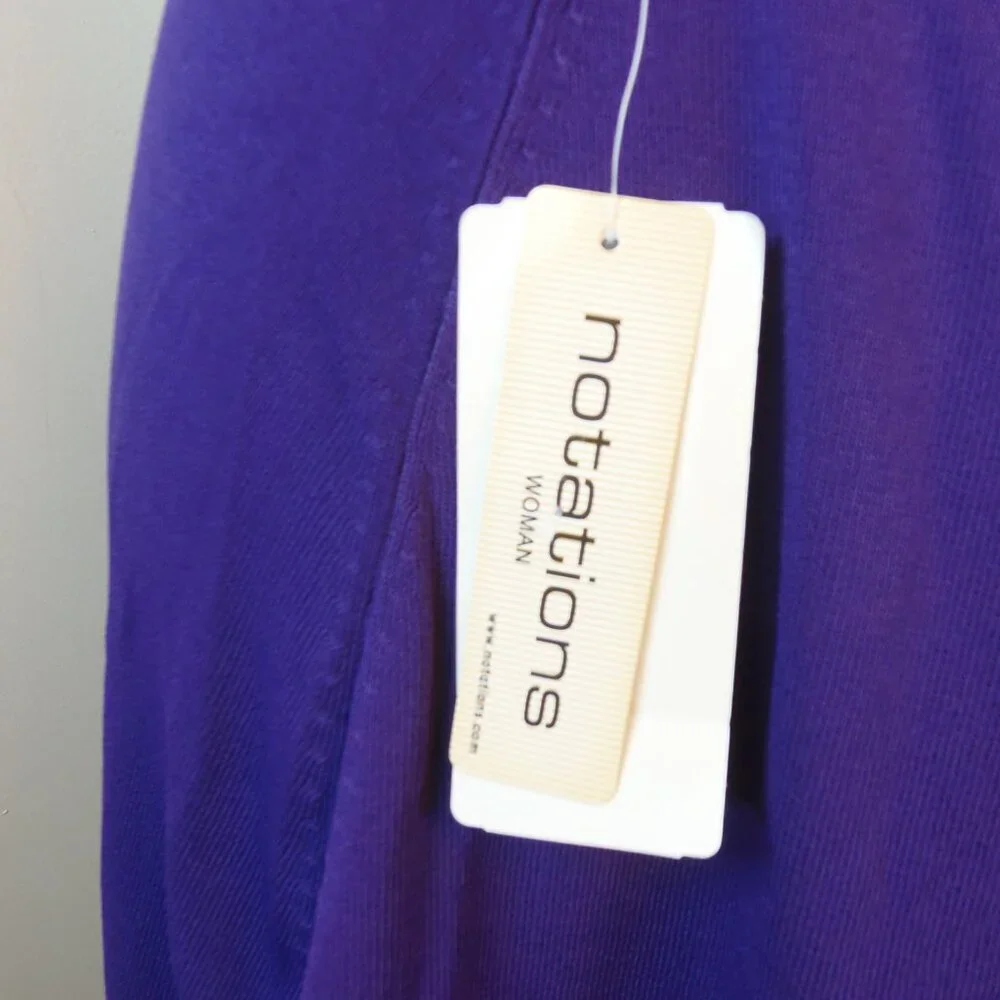 Plus 1X Pull On‎ Plus Purple Skirt w/Ruffle Hem Bold Business Celebration